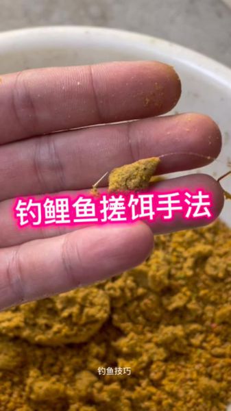 钓鱼手搓饵技巧