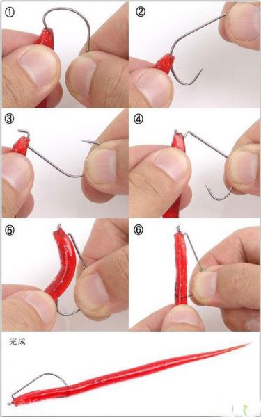 怎么把饵料附到鱼钩上