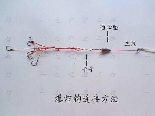 手竿爆炸钓上饵料图解